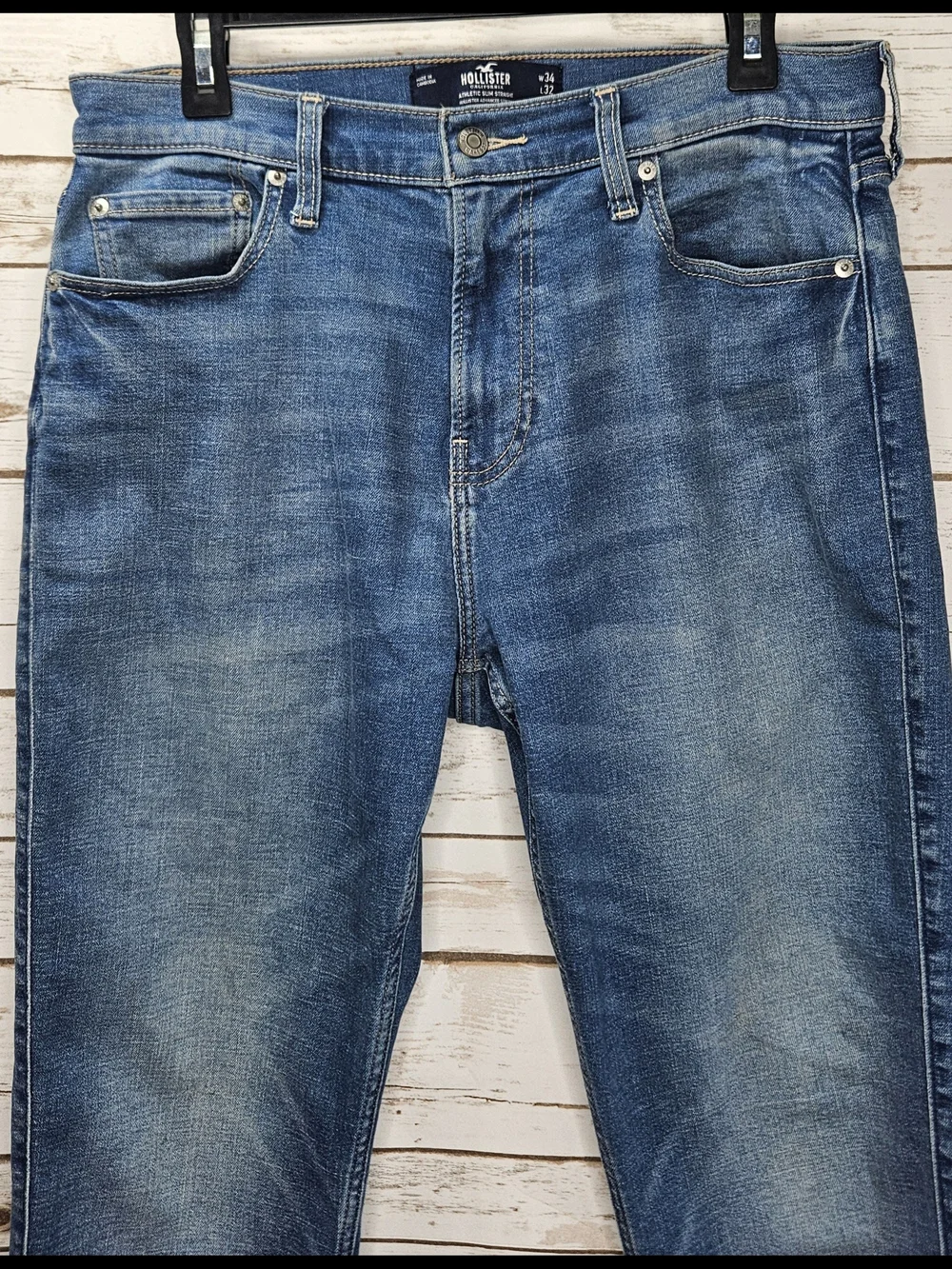 Hollister Jeans Athletic Slim Straight Advanced Stretch Size W34 L32